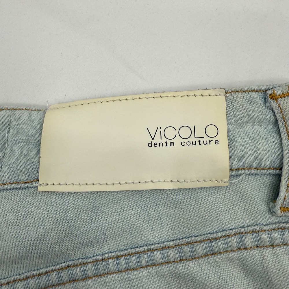 Vicolo Denim Couture Jeans Light Wash Pleated High Waist Tapered 90s‎ - Picture 13 of 13